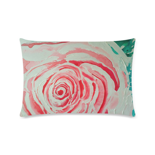 ROSES ARE PINK PINK Custom Zippered Pillow Case 16"x24"(Twin Sides)