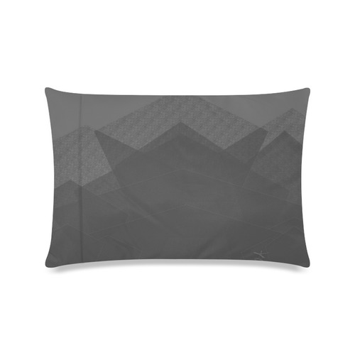 Grey Mountain Climbing Custom Zippered Pillow Case 16"x24"(Twin Sides)