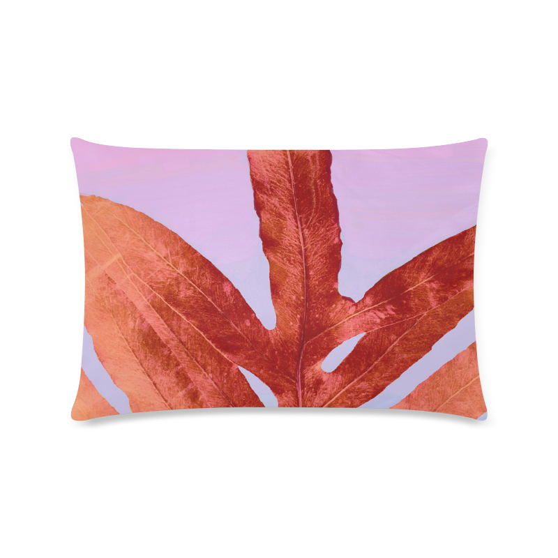 pantone fern Custom Zippered Pillow Case 16"x24"(Twin Sides)