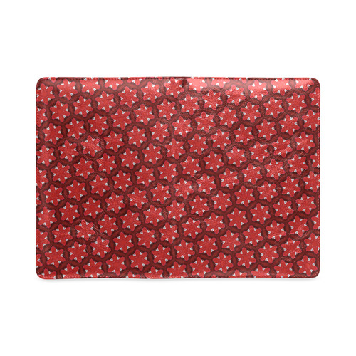 Red Passion Floral Pattern Custom NoteBook A5