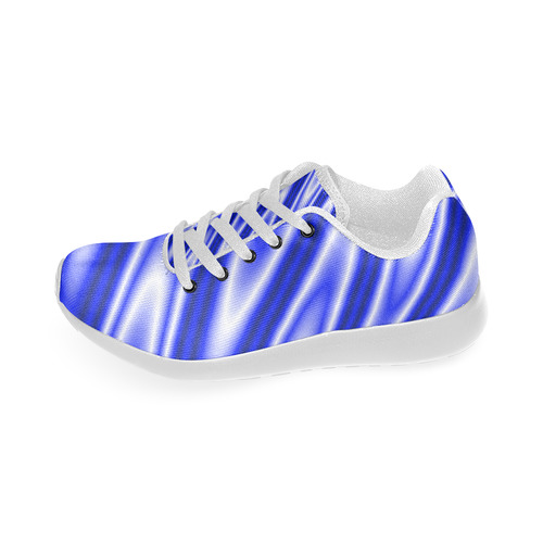 Blue  Zig Zags Women’s Running Shoes (Model 020)