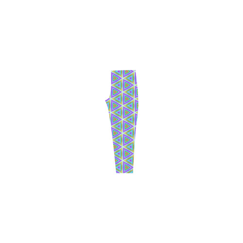 Colorful Retro Geometric Pattern Capri Legging (Model L02)
