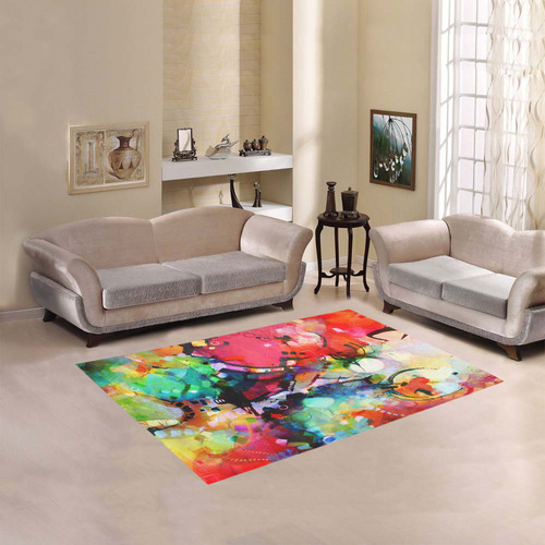 Color Cacophony Area Rug 5'3''x4'