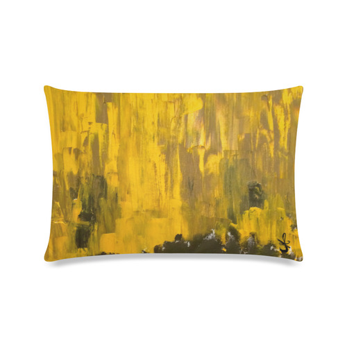 Golden Dream Custom Zippered Pillow Case 16"x24"(Twin Sides)