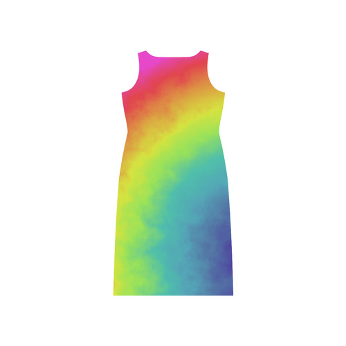 rainbow corner Phaedra Sleeveless Open Fork Long Dress (Model D08)