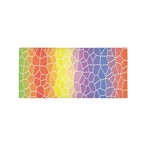 Mosaic Rainbow Area Rug 7'x3'3''