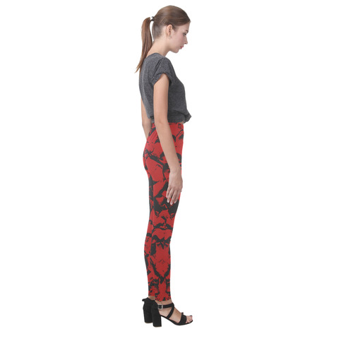 arruga red leggins Cassandra Women's Leggings (Model L01)