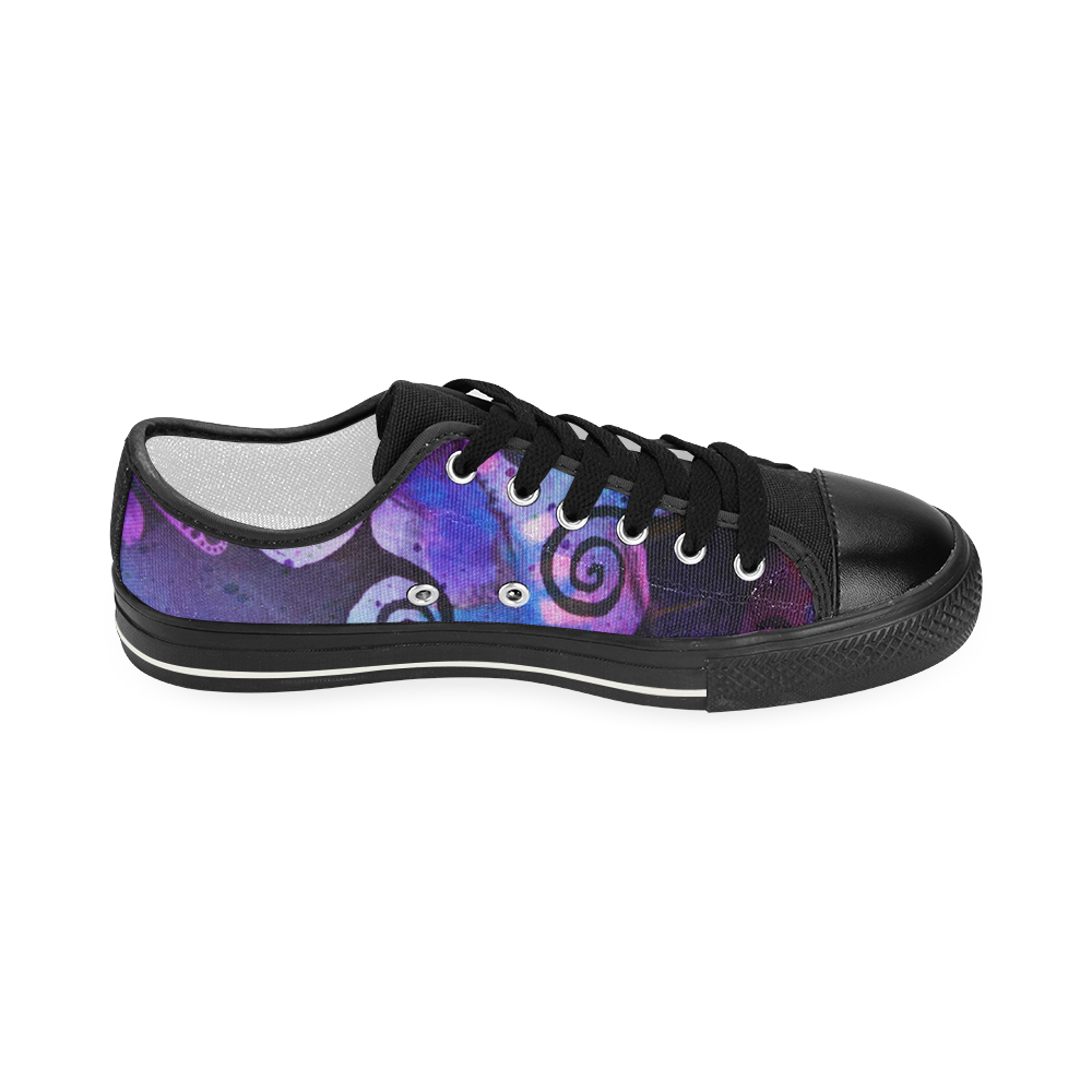 Midnight In My Mind Women's Classic Canvas Shoes (Model 018)