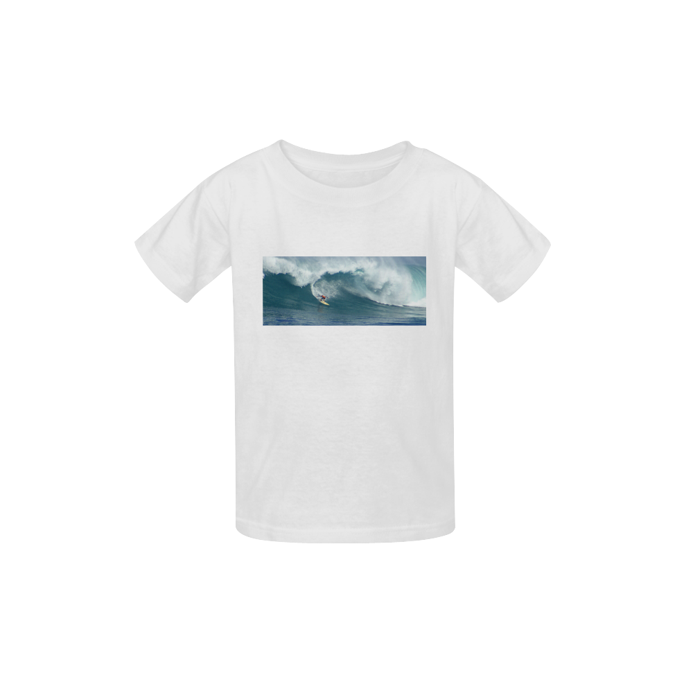 Big Wave Waimea Bay Hawaii Kid's  Classic T-shirt (Model T22)