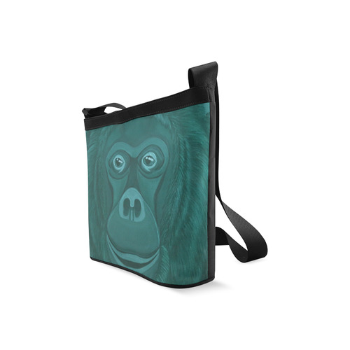 Forest Green Orangutan Crossbody Bags (Model 1613)