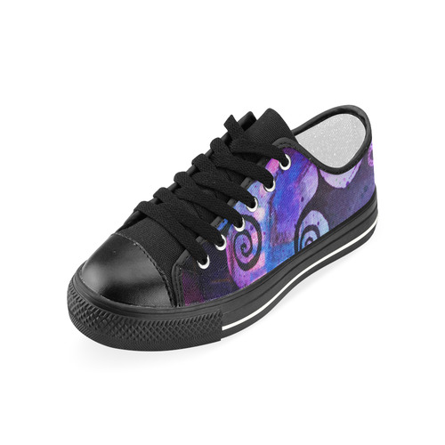 Midnight In My Mind Women's Classic Canvas Shoes (Model 018)