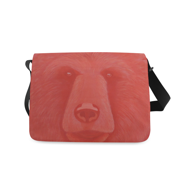 Vermillion Bear Messenger Bag (Model 1628) | ID: D842870