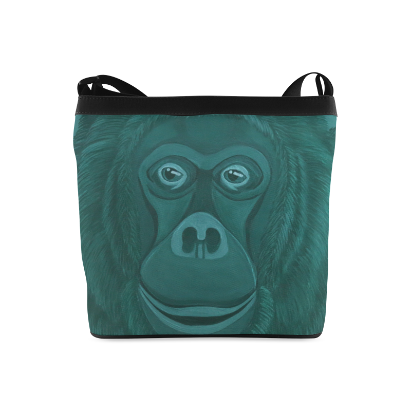 Forest Green Orangutan Crossbody Bags (Model 1613)