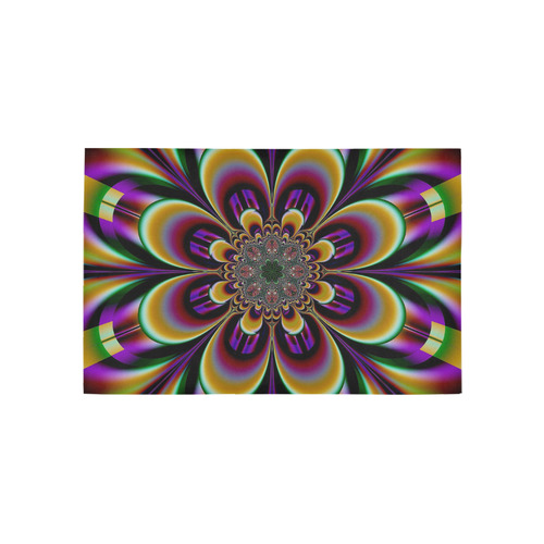 Purple Dream Mandala Flower Area Rug 5'x3'3''