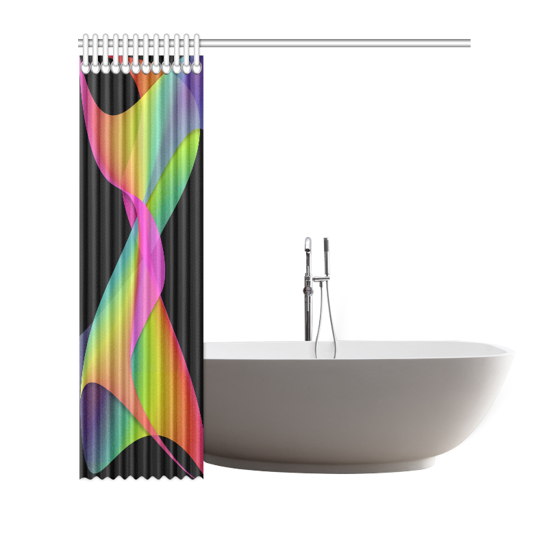 rainbow twist Shower Curtain 72"x72"