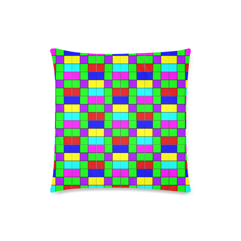 mosaic Custom Zippered Pillow Case 18"x18" (one side)
