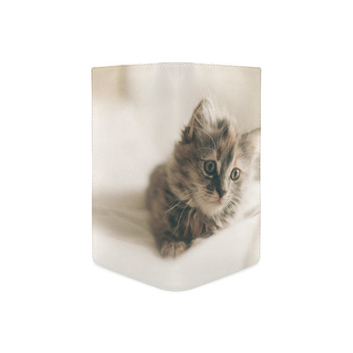 Lovely Sweet Little Cat Kitten Kitty Pet Women's Leather Wallet (Model 1611)