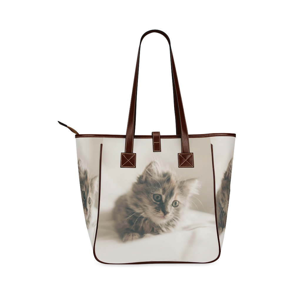 Lovely Sweet Little Cat Kitten Kitty Pet Classic Tote Bag (Model 1644)