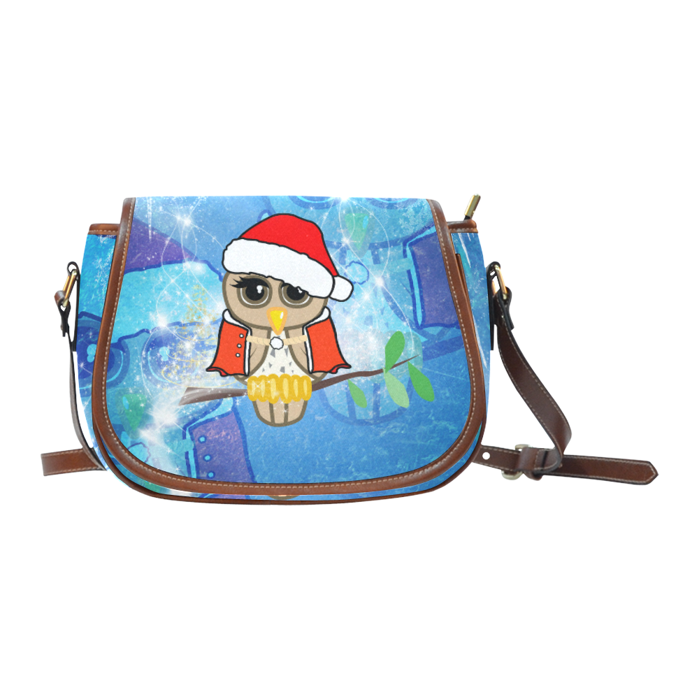 Christmas owls Saddle Bag/Small (Model 1649) Full Customization