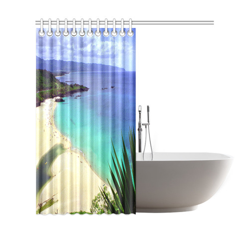 Waimea Bay Hawaii Shower Curtain 69"x70"