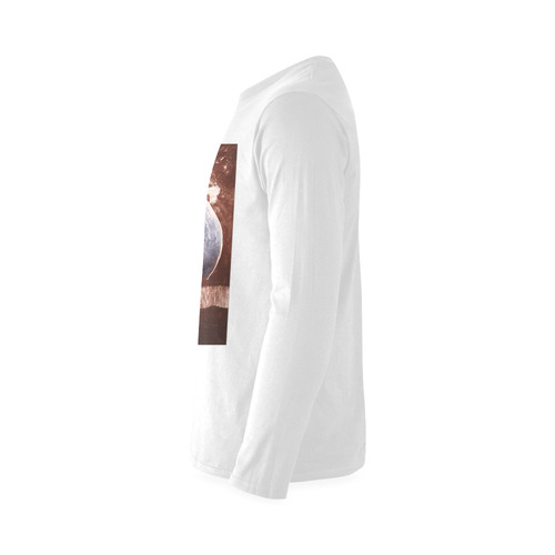 Planet shirt m Sunny Men's T-shirt (long-sleeve) (Model T08)