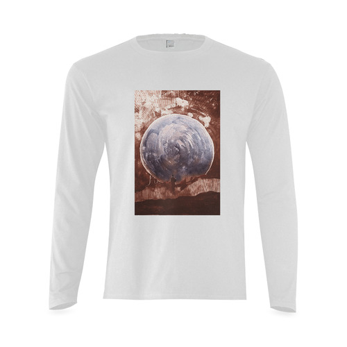 Planet shirt m Sunny Men's T-shirt (long-sleeve) (Model T08)