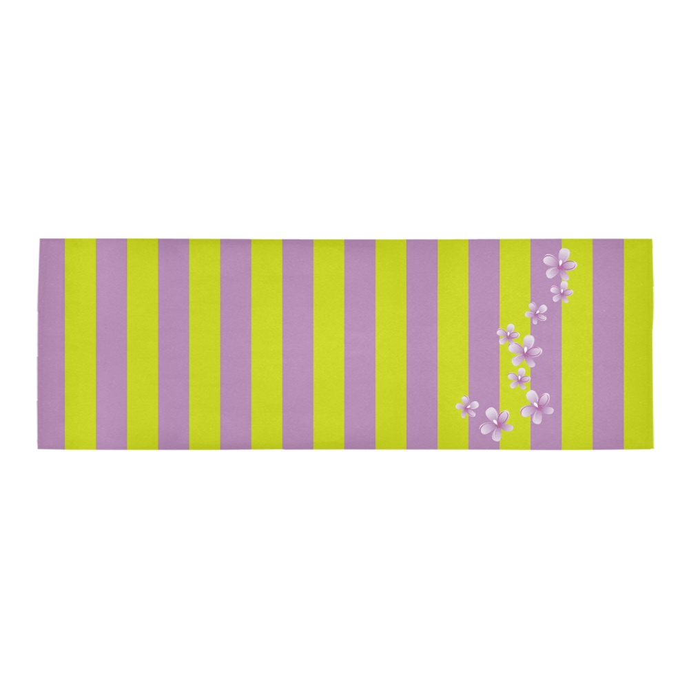 Lavender Stripes Area Rug 9'6''x3'3''