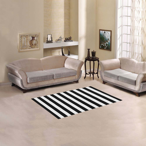 Black Stripes Area Rug 2'7"x 1'8‘’