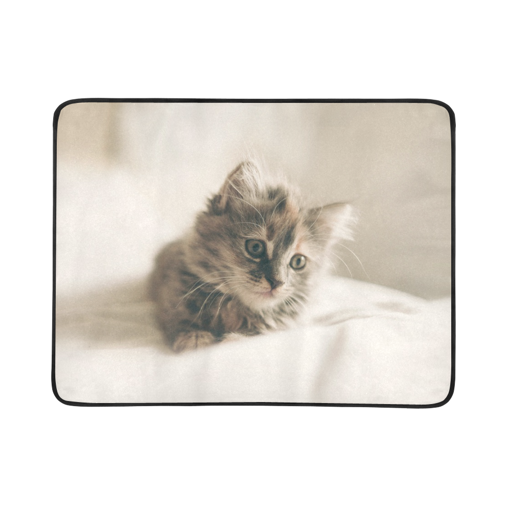 Lovely Sweet Little Cat Kitten Kitty Pet Beach Mat 78"x 60"