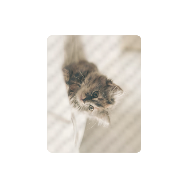 Lovely Sweet Little Cat Kitten Kitty Pet Rectangle Mousepad