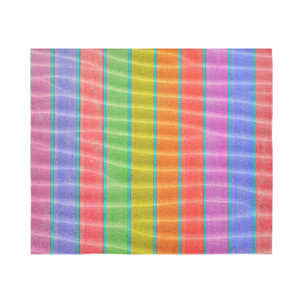 sandy stripes Cotton Linen Wall Tapestry 60"x 51"