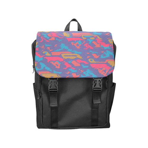 Chaos in retro colors Casual Shoulders Backpack (Model 1623)
