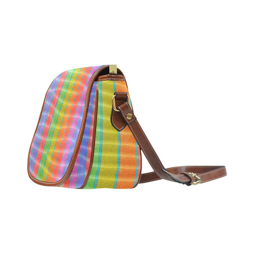 sandy stripes Saddle Bag/Small (Model 1649) Full Customization