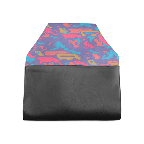 Chaos in retro colors Clutch Bag (Model 1630)