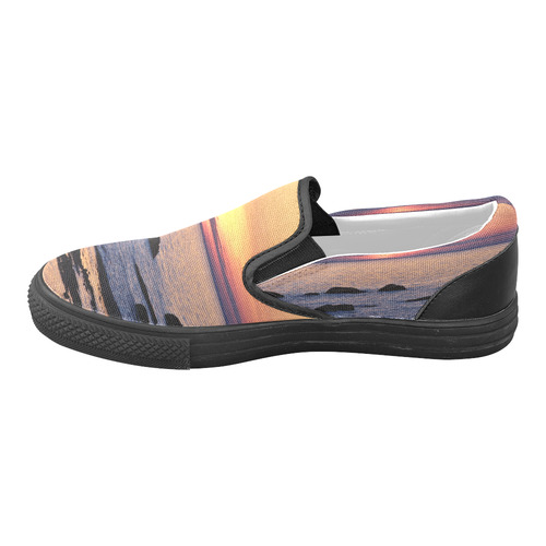 Summer's Glow Women's Unusual Slip-on Canvas Shoes (Model 019)
