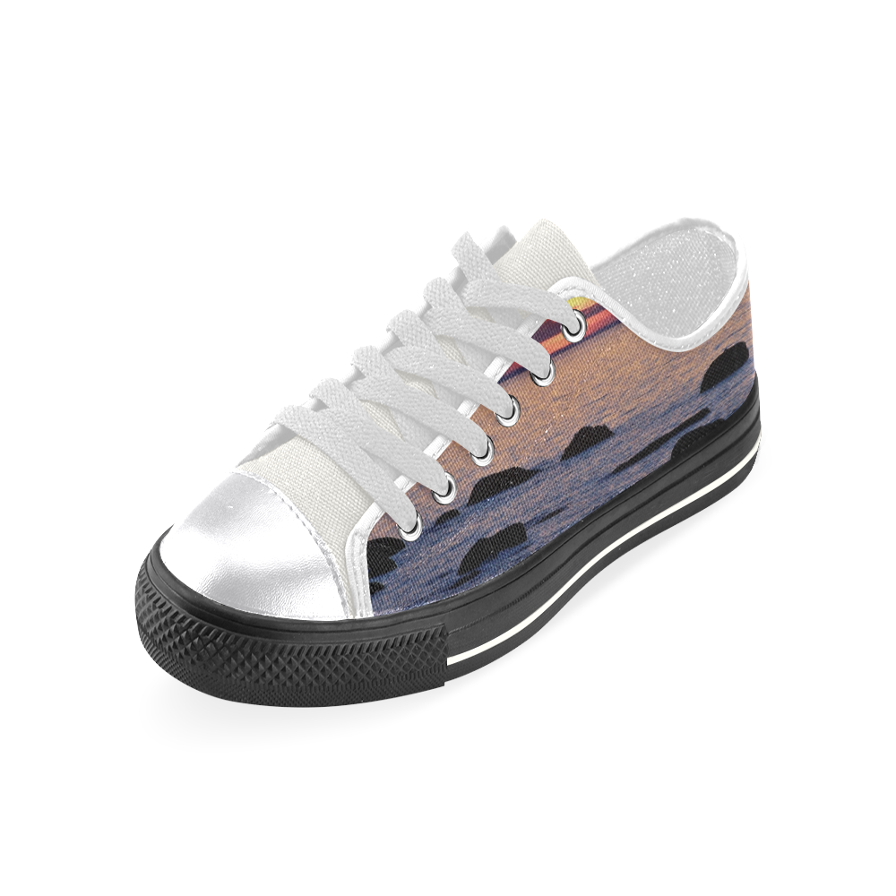 Summer's Glow Women's Classic Canvas Shoes (Model 018)