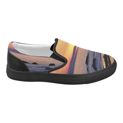 Summer's Glow Women's Slip-on Canvas Shoes (Model 019)