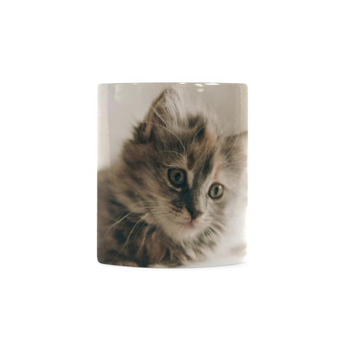 Lovely Sweet Little Cat Kitten Kitty Pet White Mug(11OZ)