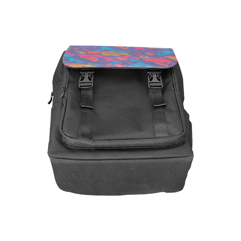 Chaos in retro colors Casual Shoulders Backpack (Model 1623)