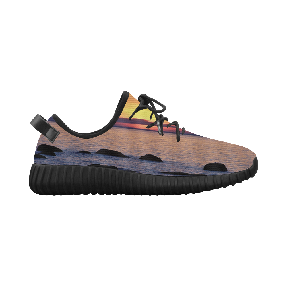 Summer's Glow Grus Men's Breathable Woven Running Shoes (Model 022)