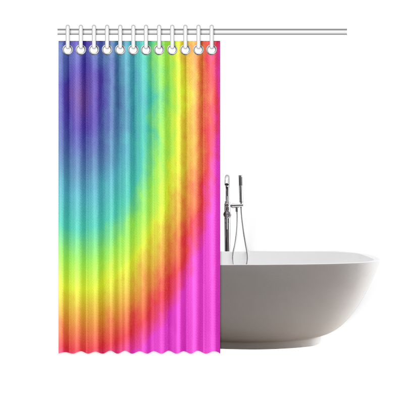 rainbow corner Shower Curtain 72"x72"
