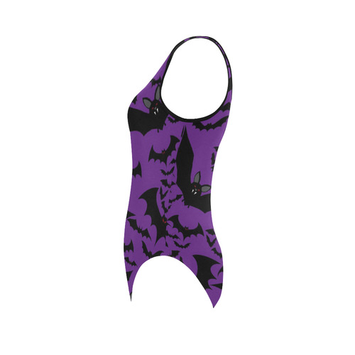 Purple Blanket Vest One Piece Swimsuit (Model S04)