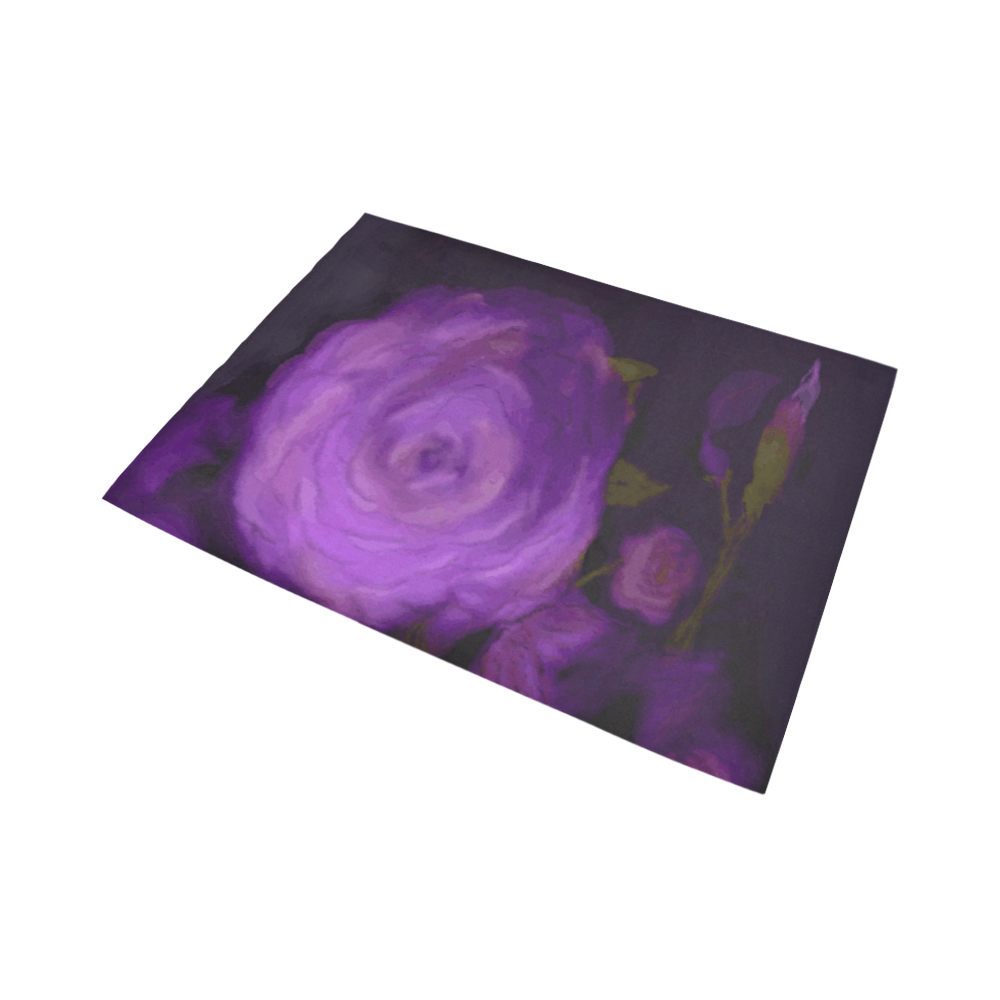 The Purple Rose Area Rug7'x5'