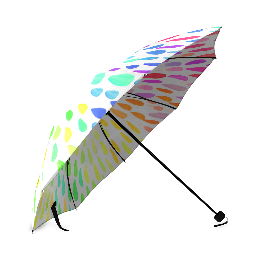 rain_color in white Foldable Umbrella (Model U01)