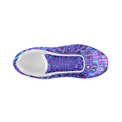 Fractal Gems Blue Sapphire Women’s Running Shoes (Model 020)