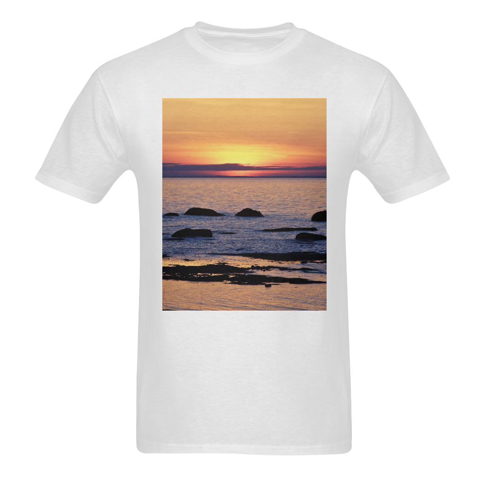 Summer's Glow Sunny Men's T- shirt (Model T06)