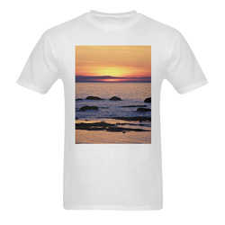 Summer's Glow Sunny Men's T- shirt (Model T06)