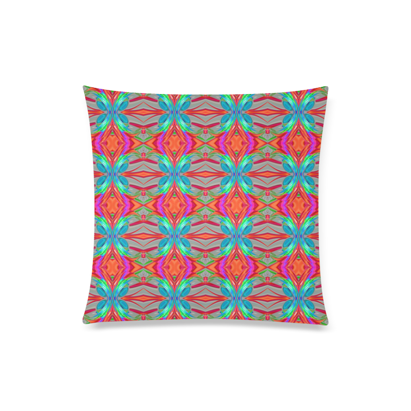 Abstract Colorful Ornament CA Custom Zippered Pillow Case 20"x20"(Twin Sides)