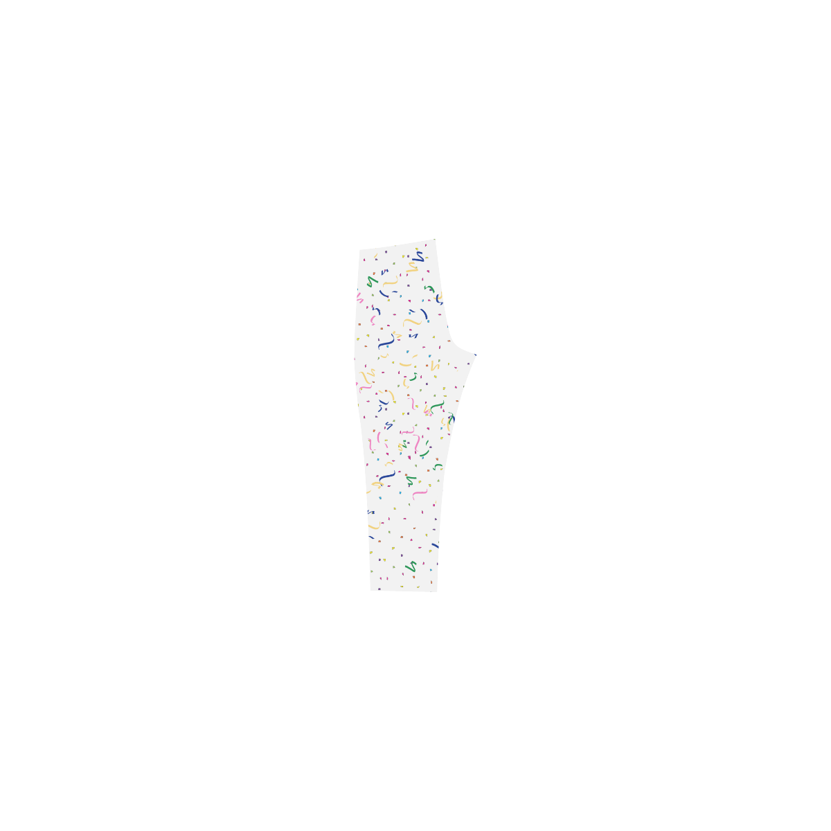 Confetti and  Party Streamers Capri Legging (Model L02)