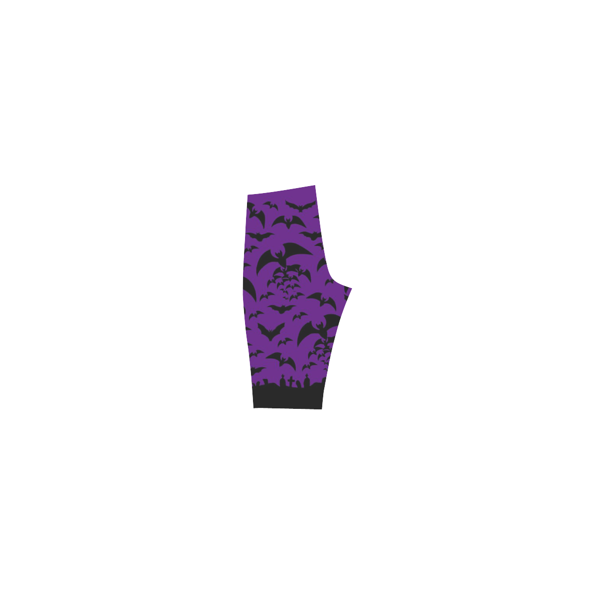 Purple Bats Hestia Cropped Leggings (Model L03)
